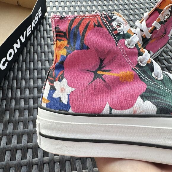 Converse CTAS Lift High Paradise Print Women's Shoes 563975C - Picture 14 of 15